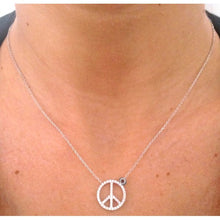 Charger l&#39;image dans la galerie, Collier Peace &amp; Love en Argent