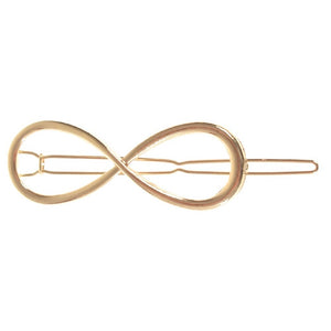 Barrette à cheveux infini dorée